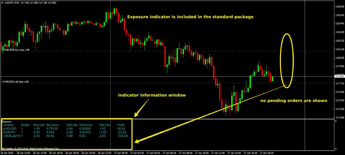 Forex open position indicator